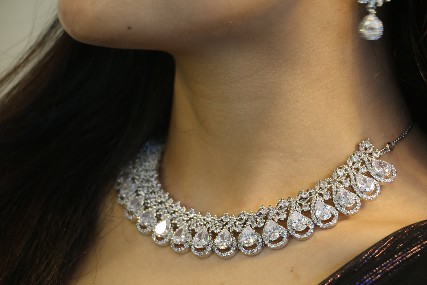 Radiant Elegance American Diamond Set